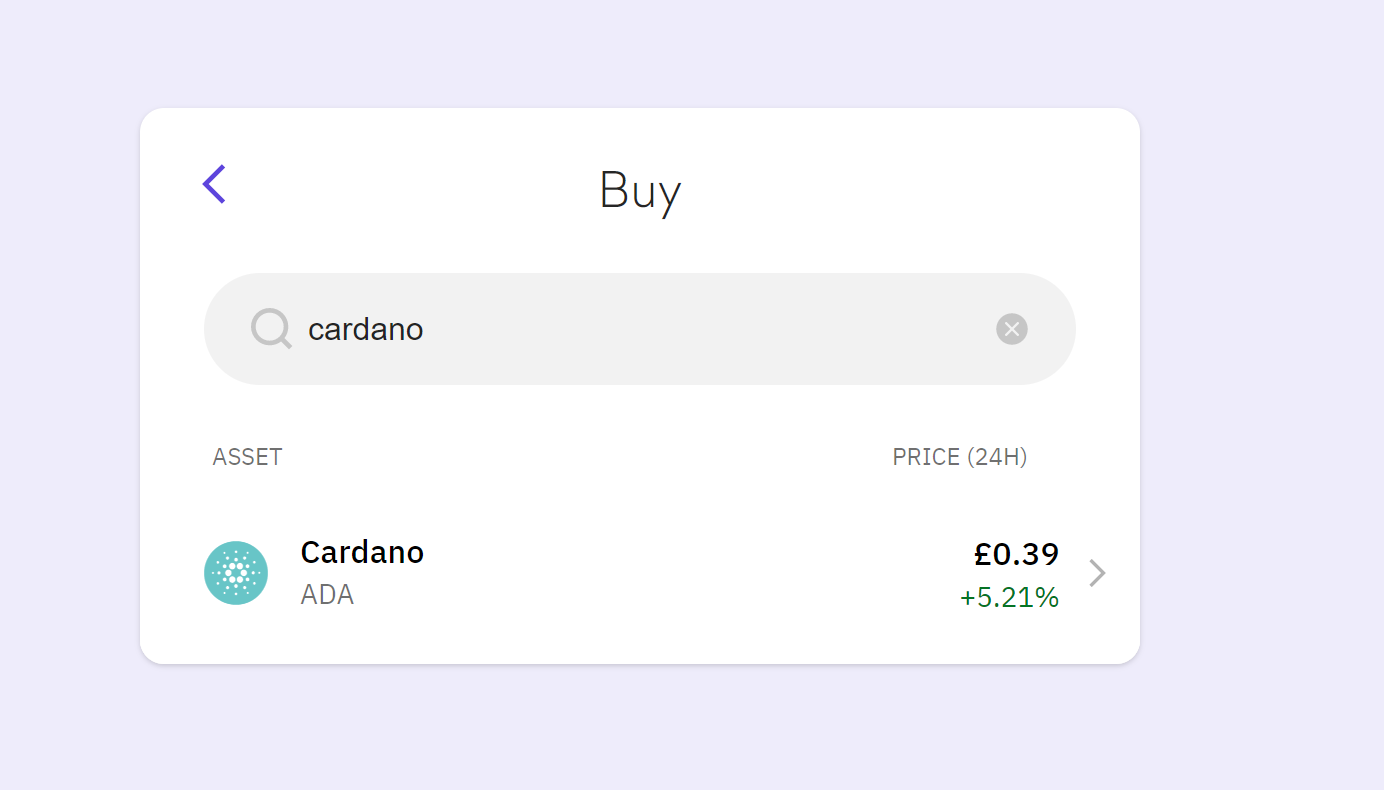 Buy Cardano on Kraken